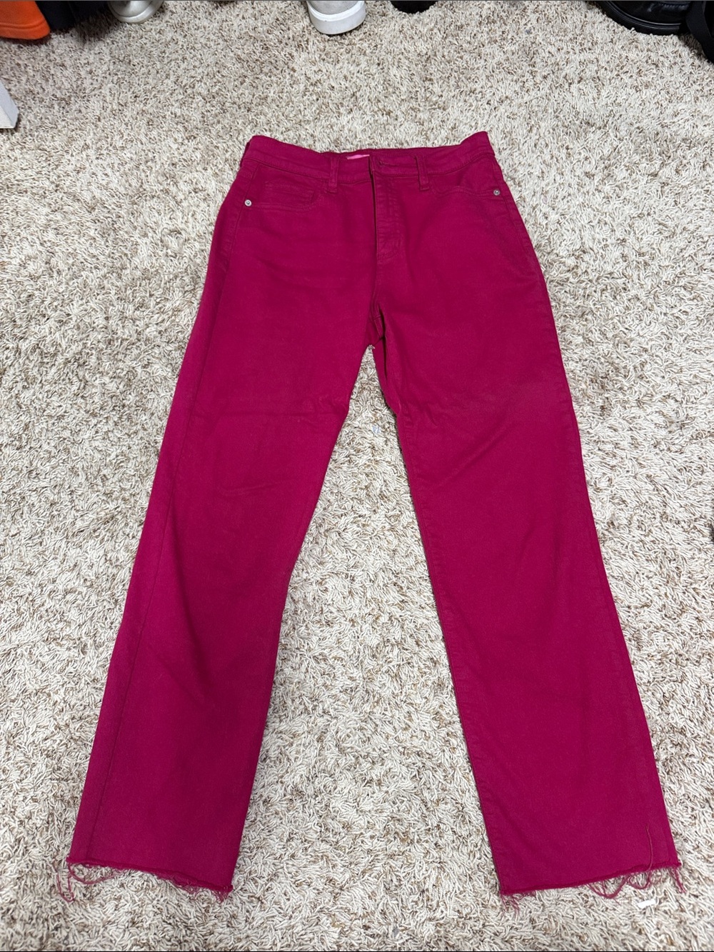 Altar'd State Straight-Leg Jeans in Fuchsia